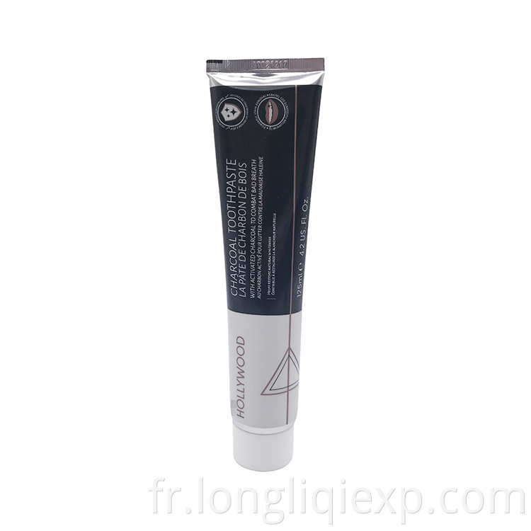 Dentifrice blanchissant pour les dents au charbon biologique en gros 125 ml